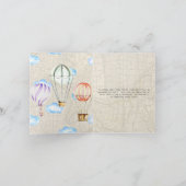 旅をテーマにしたベビーシャワー|ありがとうございます サンキューカード (内部)