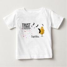 旅を信じて ベビーTシャツ - 励ましの言葉