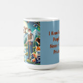 旅を受け入れる：老いへの永遠の献上品 コーヒーマグカップ (中央)