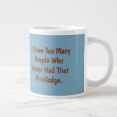 旅を受け入れる：老いへの永遠の献上品 ジャンボコーヒーマグカップ (右)