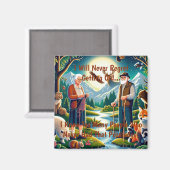 旅を受け入れる:老いへの永遠の献上品 マグネット (正面/裏面)