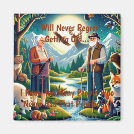 旅を受け入れる：老いへの永遠の献上品 マグネット