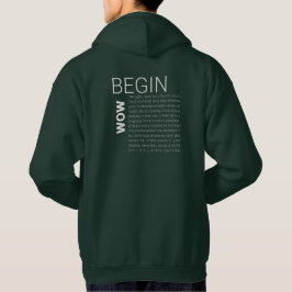 旅を受け入れる: "BEGIN NOW"コレクション パーカ