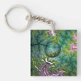 旅を楽しむアクリルキーリング キーホルダー