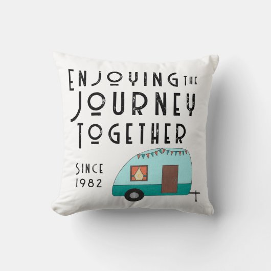 旅を楽しむ一緒にレトロキャンパー クッション (正面)