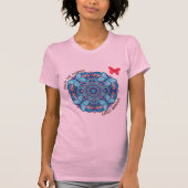 旅を楽しむ蝶々 Tシャツ (正面)
