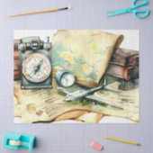 『旅インスパイア路冒険の待ち』 薄葉紙 (クラフト)