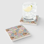 旅カラフル行シール ストーンコースター (横)