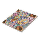 旅カラフル行シール タイル (側面)