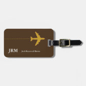 旅パーソナライズされた行物を確保する ラゲッジタグ (正面横)