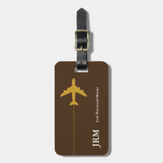 旅パーソナライズされた行物を確保する ラゲッジタグ (正面縦)