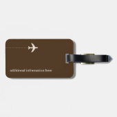 旅パーソナライズされた行物を確保する ラゲッジタグ (裏面横)