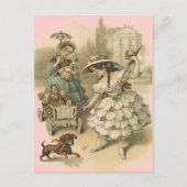 旅ビクトリアン行はがき上のヴィンテージ ポストカード (正面)