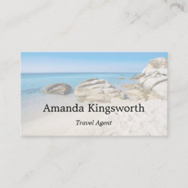 旅モダン行代理店プロフェッショナルビーチ休暇 名刺