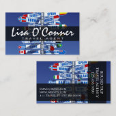 旅モダン行代理店名刺 名刺 (正面/裏面)