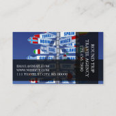 旅モダン行代理店名刺 名刺 (裏面)