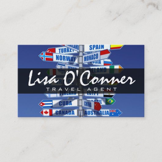 旅モダン行代理店名刺 名刺 (正面)