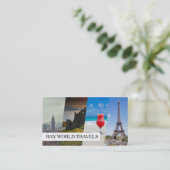 旅モダン行代理店名刺 名刺 (スタンド正面)