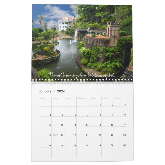 旅ユーモアのある行引用文-ポルトガ素晴らしルの写真 カレンダー (1月 2026)