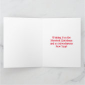 旅人からの聖降誕祭お目出とう カード (内部)