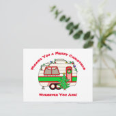 旅人からの聖降誕祭お目出とう シーズンポストカード (スタンド正面)