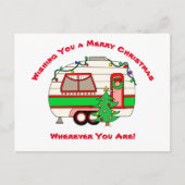 旅人からの聖降誕祭お目出とう シーズンポストカード (正面)