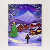 旅人のクリスマスの旅 ジグソーパズル (縦)