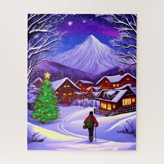 旅人のクリスマスの旅 ジグソーパズル (縦)