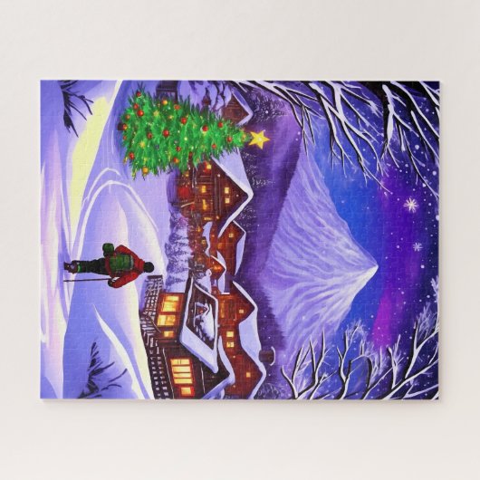 旅人のクリスマスの旅 ジグソーパズル (横)
