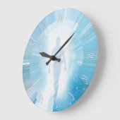 旅人の宇宙と時間 ラージ壁時計 (傾斜)