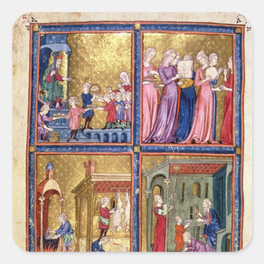 旅人の準備 スクエアシール (正面)