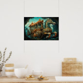 旅人の華美乗馬引き上げ ポスター (キッチン)