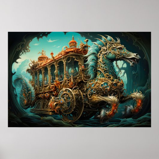 旅人の華美乗馬引き上げ ポスター (正面)