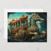 旅人の華美乗馬引き上げ ポストカード (正面/裏面)