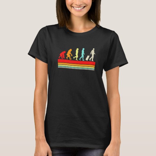 旅人のMens進化Evolution Travel R Tシャツ (正面)