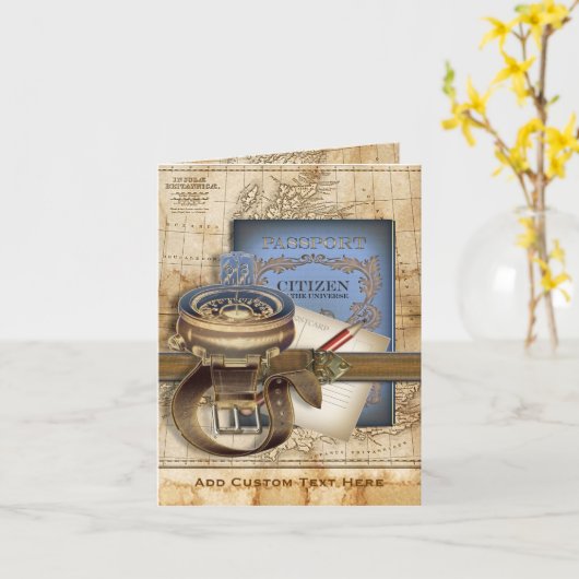 旅人 カード (黄色い花)