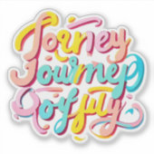 「旅前向き路プリント」 シール (正面)