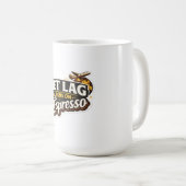  旅好きなコーヒー好きのための面白い帽子 コーヒーマグカップ (正面右)