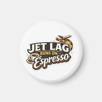  旅好きなコーヒー好きのための面白い帽子 マグネット