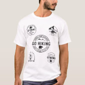 旅好きなハイカー Tシャツ (正面)