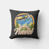 旅好き クッション (正面)