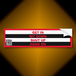 旅客ルールバンパーステッカー バンパーステッカー