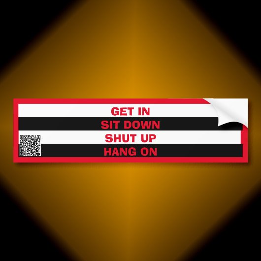 旅客ルールバンパーステッカー バンパーステッカー