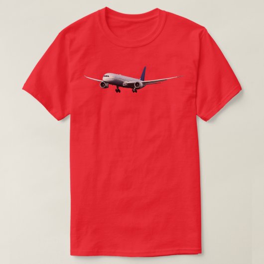 旅客機1 Tシャツ (デザイン正面)