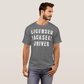 旅客道路トリップバックシートライセンスバックシート Tシャツ (正面フル)