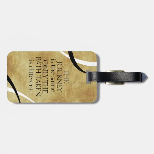 旅感動的路とパス引用文 ラゲッジタグ (裏面横)