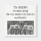 旅感動的路の友情引用文 マグネット (正面)