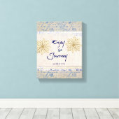 旅楽しむ行;一度に一歩引用文 キャンバスプリント (インサイチュ (ウッドフロア))