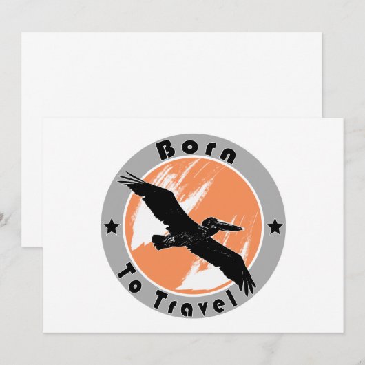 旅生まれ行の招待 招待状 (正面/裏面)