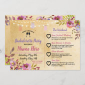 旅程のバチェロレッテの花柄の瓶のピンク木 プログラム (正面/裏面)